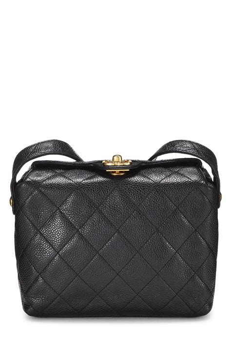 chanel black caviar shoulder bag|CHANEL Pre.